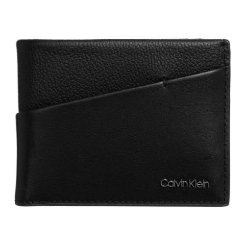 Calvin Klein Läder Plånbok Black, Herr