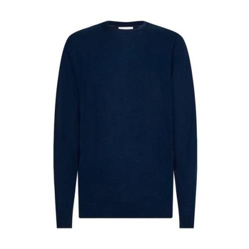 Calvin Klein Herr Merinoull Crew Neck Tröja Blue, Herr