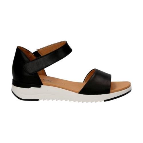 Caprice black casual open sandals Black, Dam