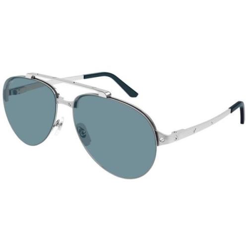 Cartier Ct0354S Stilfull Modell Solglasögon Gray, Unisex