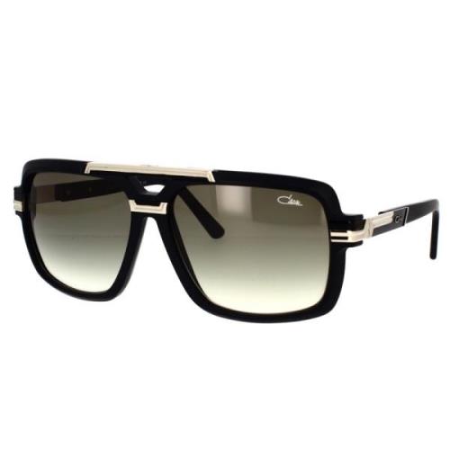 Cazal Vintage Pilot Solglasögon med Silver Metalldetaljer Black, Unise...