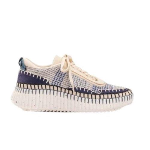 Chloé Mesh Sneaker Blue, Dam