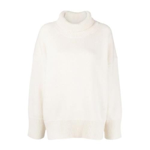 Chloé Off-White Cashmere Roll-Neck Sweater White, Dam