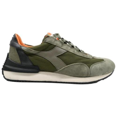 Diadora Italienska Nubuck Gröna Sneakers Multicolor, Herr