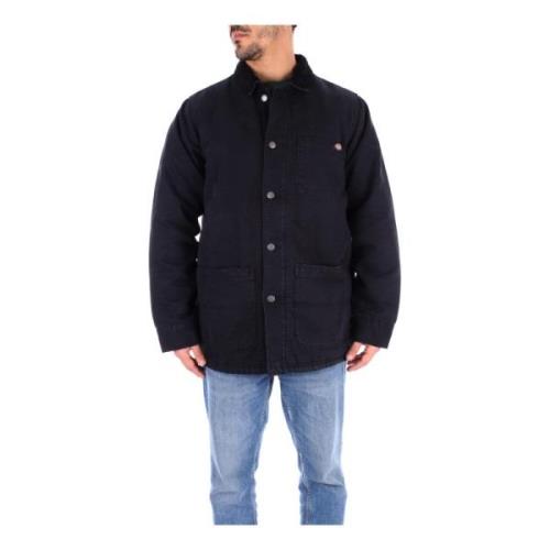 Dickies Svart Logga Framknapprock Black, Herr