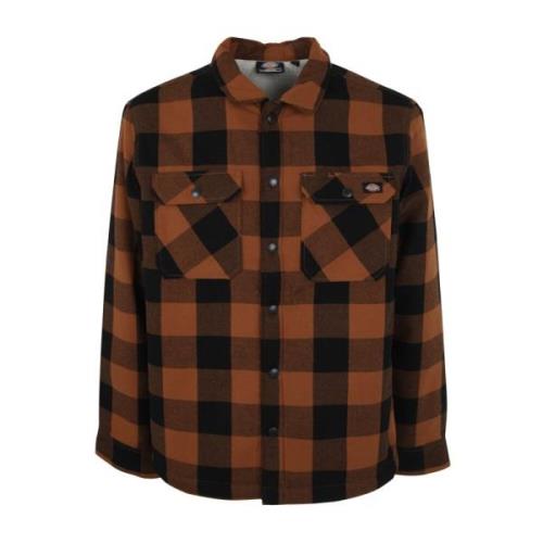 Dickies Brun Duck Fodrad Skjorta Brown, Herr