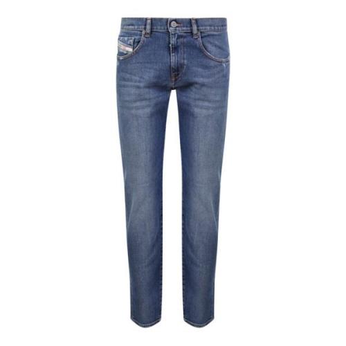 Diesel Blå Slim Fit Jeans för Män Blue, Herr