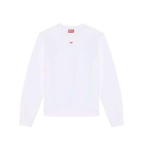 Diesel Bekväm och snygg S-Ginn-D Sweatshirt White, Herr