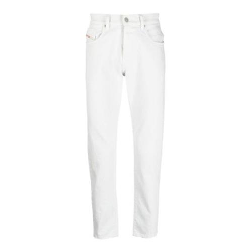 Diesel Vita Slim-Fit Straight Jeans White, Herr