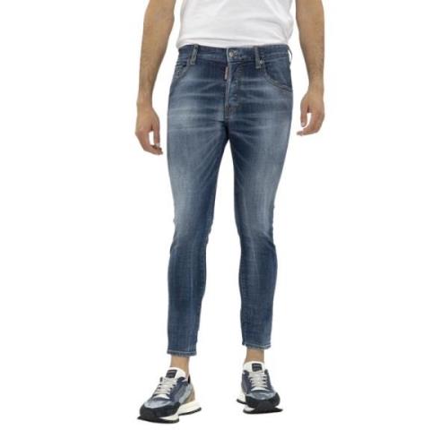 Dsquared2 Skater Skinny Jeans Blue, Herr