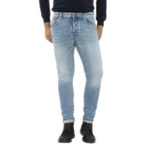 Dsquared2 Robust Skater Cowboy Jeans Blue, Herr