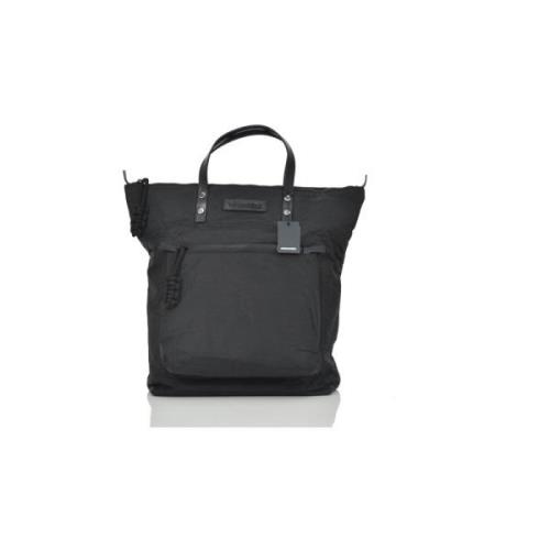 Dsquared2 Svart Vattentät Toteväska med Läderhandtag Black, Herr