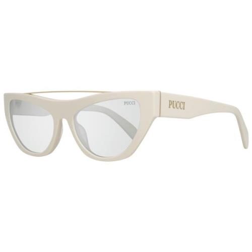 Emilio Pucci Vita Cat Eye Solglasögon för Kvinnor White, Dam