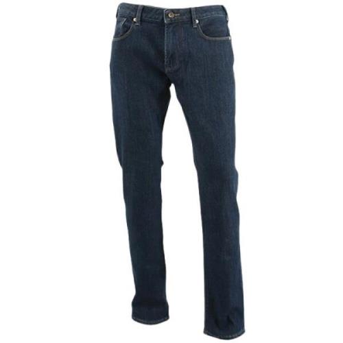 Emporio Armani Slim-Fit Stretch Denim Jeans Blue, Herr