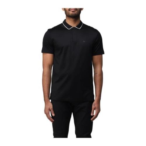 Emporio Armani Stilig Herr Polo Shirt Black, Herr