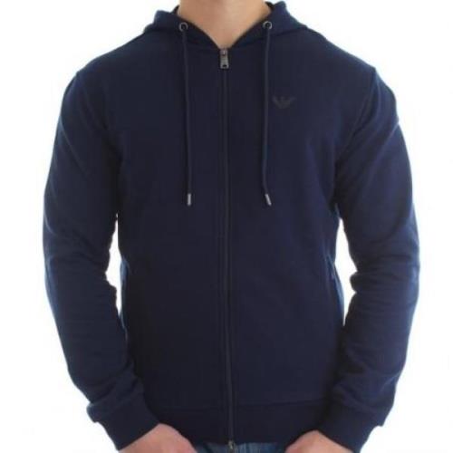 Emporio Armani Sweatshirt med dragkedja Blue, Herr