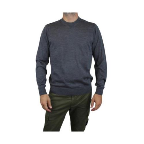 Emporio Armani Grå Rund Hals Jersey Gray, Herr