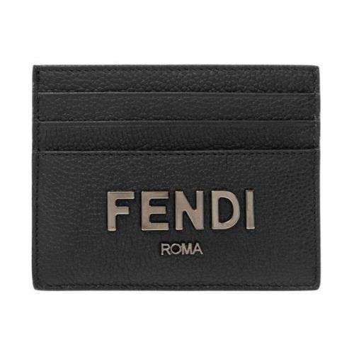 Fendi Korthållare med logotyp Black, Herr