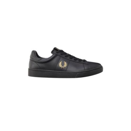 Fred Perry Spencer Läder Tennissko Black, Herr