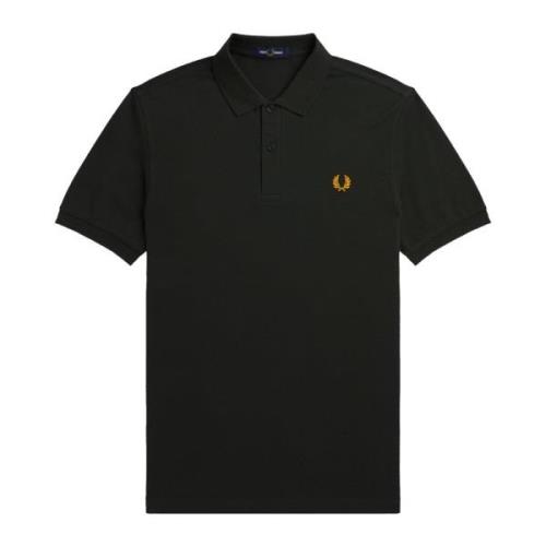 Fred Perry Piqué Bomull Polo Tröja Green, Herr