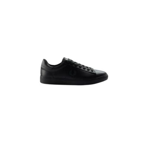 Fred Perry Spencer Läder Sneakers Black, Herr