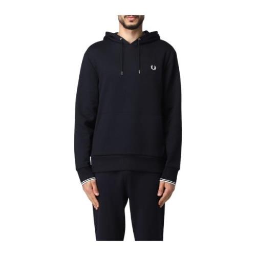 Fred Perry Hoodies Black, Herr