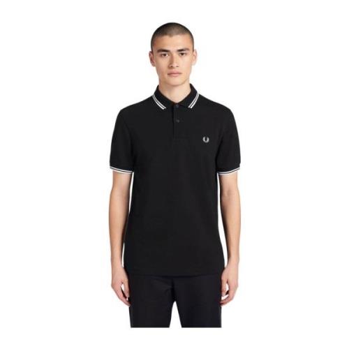 Fred Perry Punk Varsity Randig Topp Black, Herr