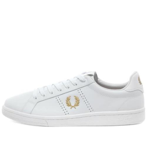 Fred Perry Perforerade läderskor för tennis White, Herr