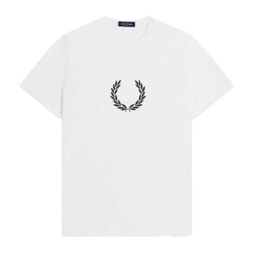 Fred Perry Laurel Wreath Grafisk T-Shirt White, Herr