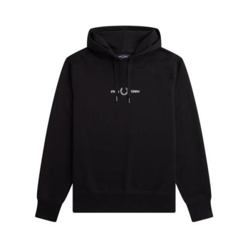 Fred Perry Stilfull Fleece Tröja Black, Herr