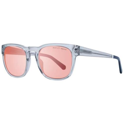 Gant Modernt fyrkantigt solglasögon med polariserade spegelglas White,...