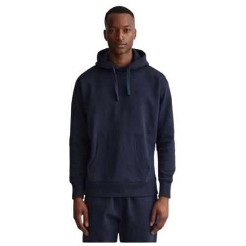 Gant Mörkblå Hoodie Blue, Herr