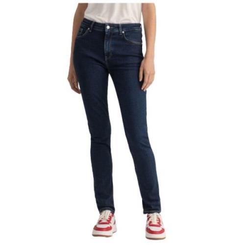 Gant Stretch Slim Fit Jean Farla Blue, Dam