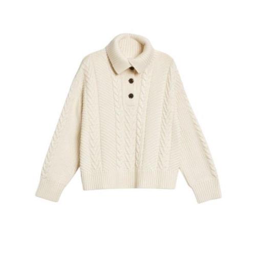 Gant Mysig Twisttröja Beige, Dam