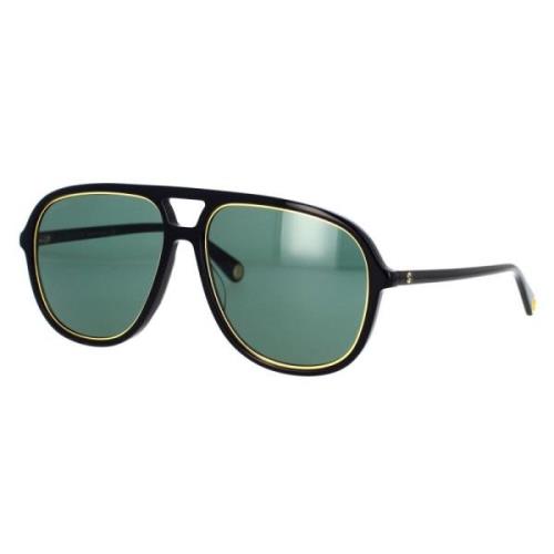 Gucci Gucci Solglasögon Gg1077S 002 Black, Unisex