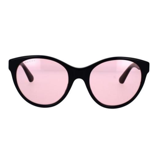 Gucci Swarovski Kristall Cat Eye Solglasögon Black, Dam