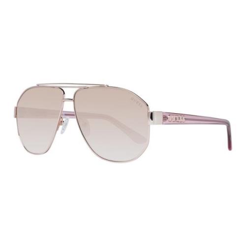 Guess Rose Gold Aviator Solglasögon Pink, Unisex