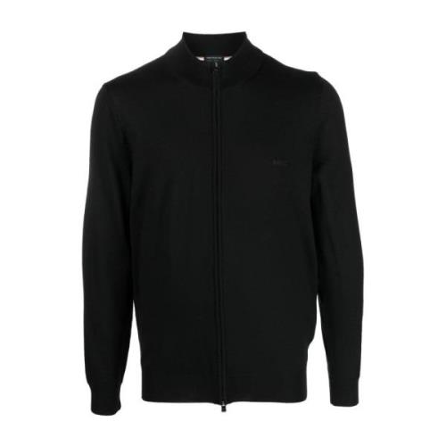 Hugo Boss Lana Nero Cardigan - Stilren och Trendig Black, Herr