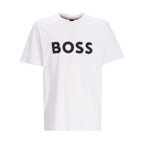 Hugo Boss Herr Vit T-shirt Hugo Boss Tiburt Modell 50495742 White, Her...