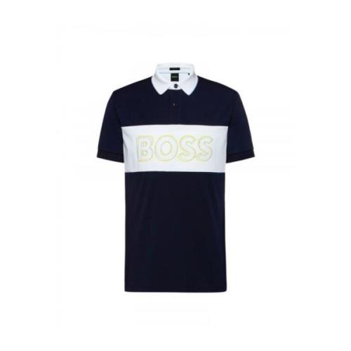 Hugo Boss Polo Shirt med Regular Fit i Bomullsblandning Multicolor, He...