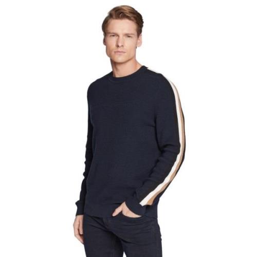 Hugo Boss Avslappnad Passform Crewneck Sweatshirt Blue, Herr