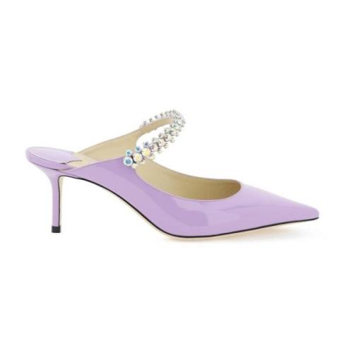 Jimmy Choo Mules med klackar Purple, Dam