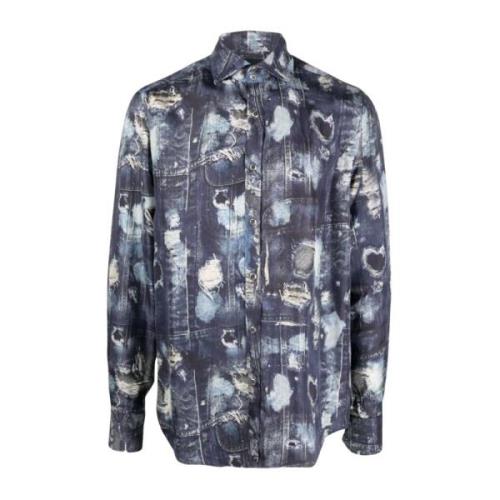 John Richmond Casual Shirts Multicolor, Herr