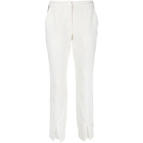 Karl Lagerfeld Straight Trousers White, Dam