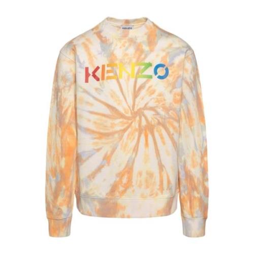 Kenzo Bomulls sweatshirt med logga Orange, Herr