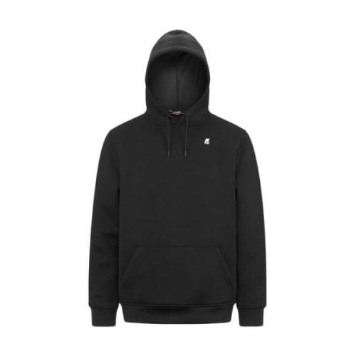 K-Way Svart Zip-Through Hoodie Black, Herr