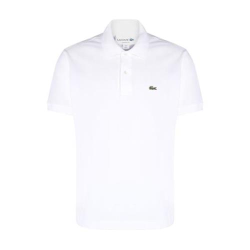 Lacoste Klassisk Vit Bomullspolo White, Herr