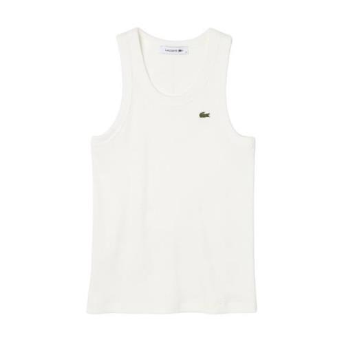 Lacoste Vita T-shirts och Polos White, Dam