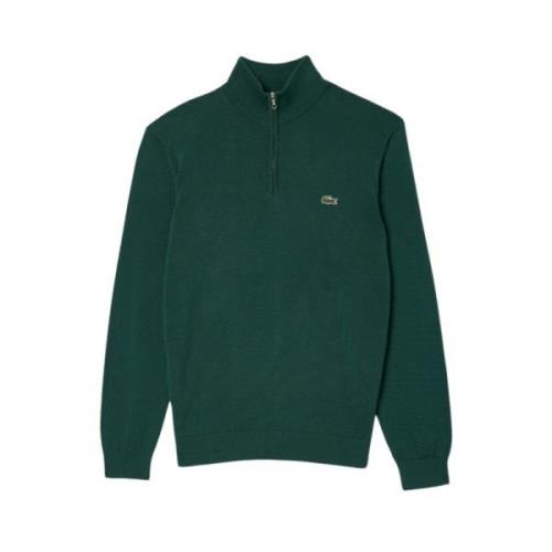 Lacoste Elegant Zip-Up Sweater för vintern Green, Herr
