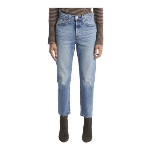 Levi's Blåa Denimbyxor från Levis 501 Blue, Dam